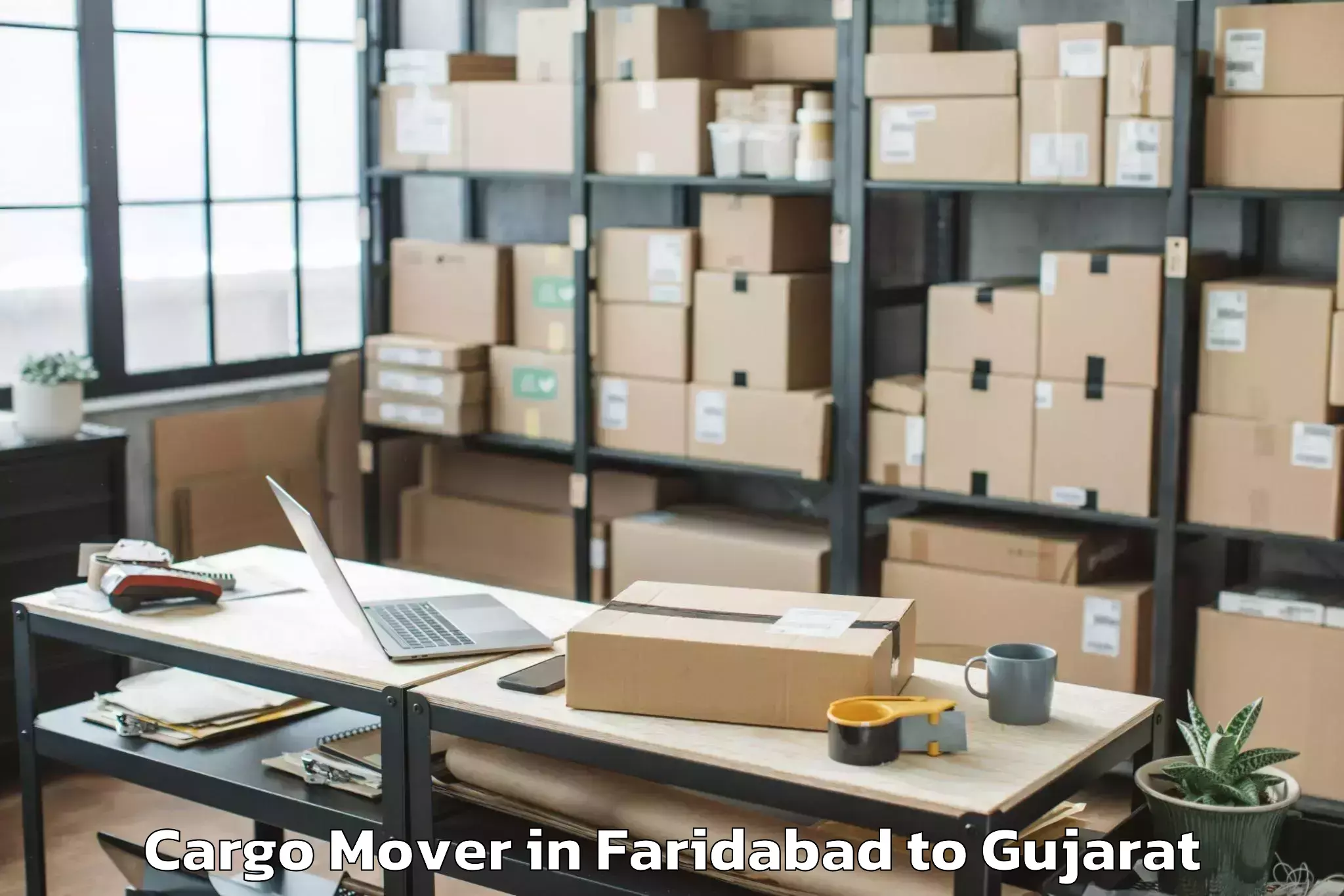 Reliable Faridabad to Vr Mall Surat Cargo Mover